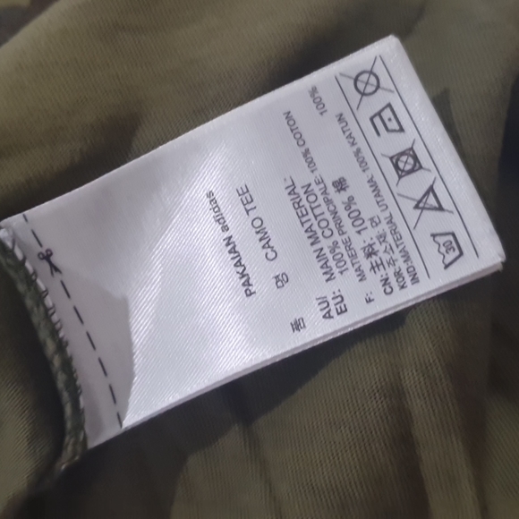 Adidas Mens Size XL Green Camo Shirt - Picture 5 of 5